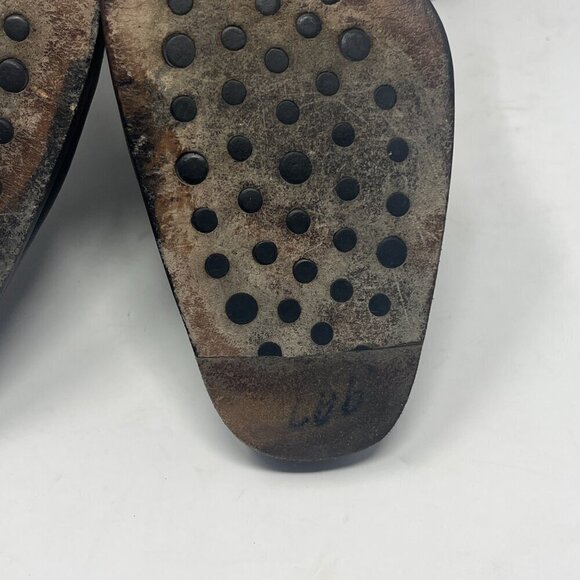 Stuart Weitzman ankle boots 10B black leather square toe y2k 90s - Picture 15 of 16